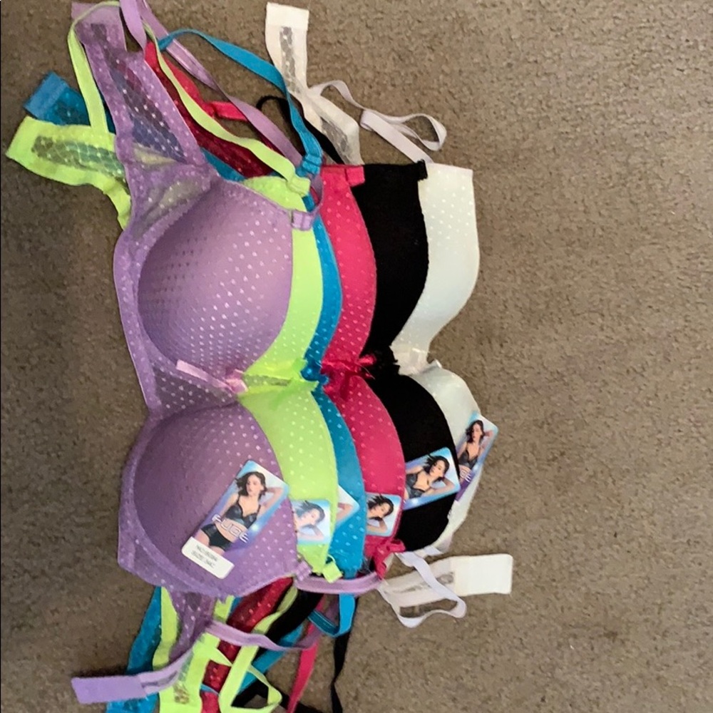 Multi colored bra set